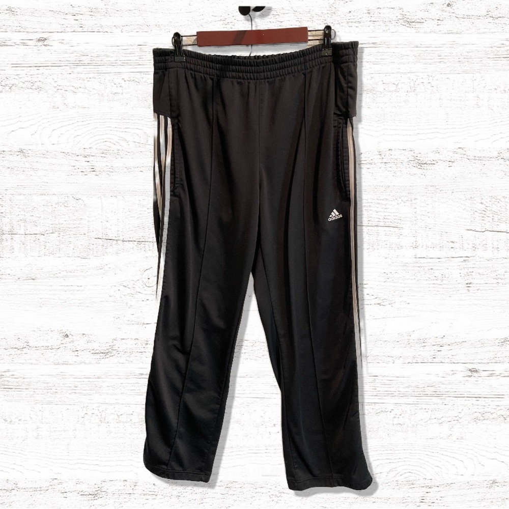 Adida Black Loose Fit/Baggy Sweatpants Men’s Size Medium